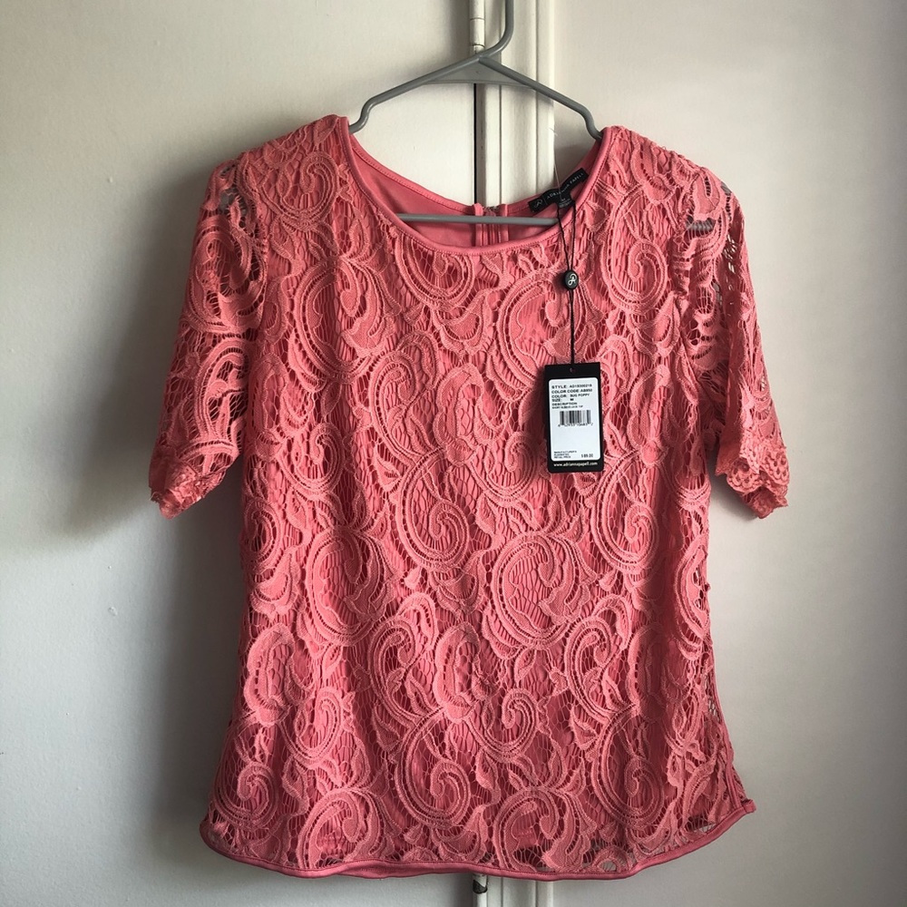 Adrianna Papell Lace Blouse